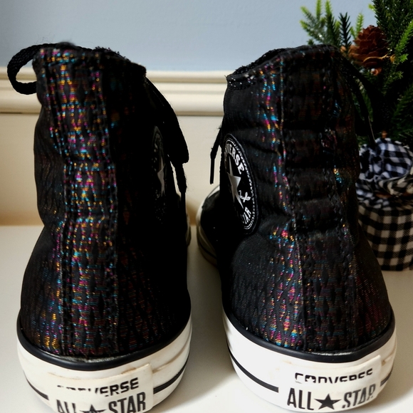 Converse Chuck Taylor Snake Lurex Hi-Top Sz 9 - Picture 6 of 8